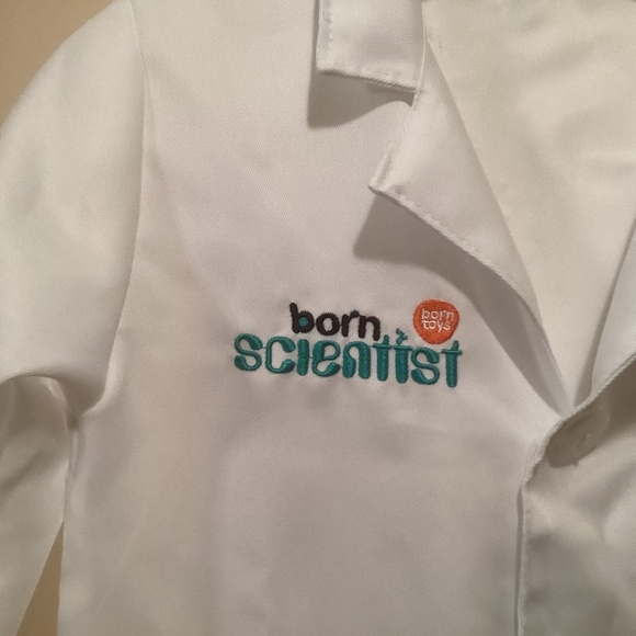 Born Toys scientist lab coat (14” shoulder to shoulder) - Picture 1 of 4